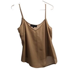 💥 Jones New York Tan Spaghetti Strap Top 12